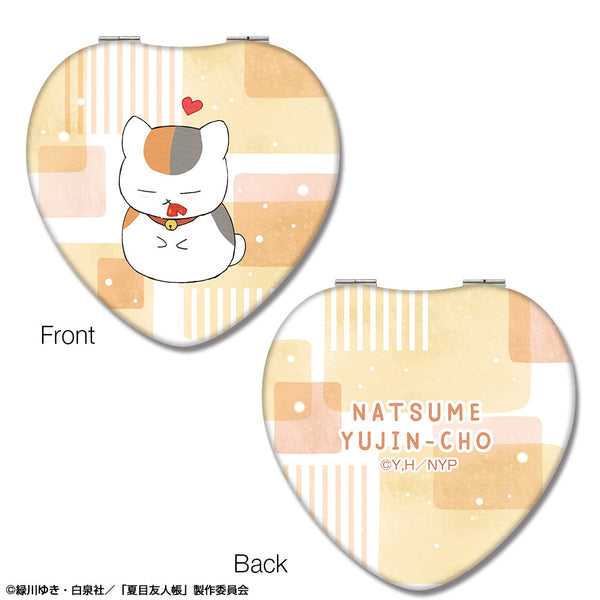 『夏目友人帳』ハート型コンパクトミラー デザイン01(ニャンコ先生/A)【202511再販】