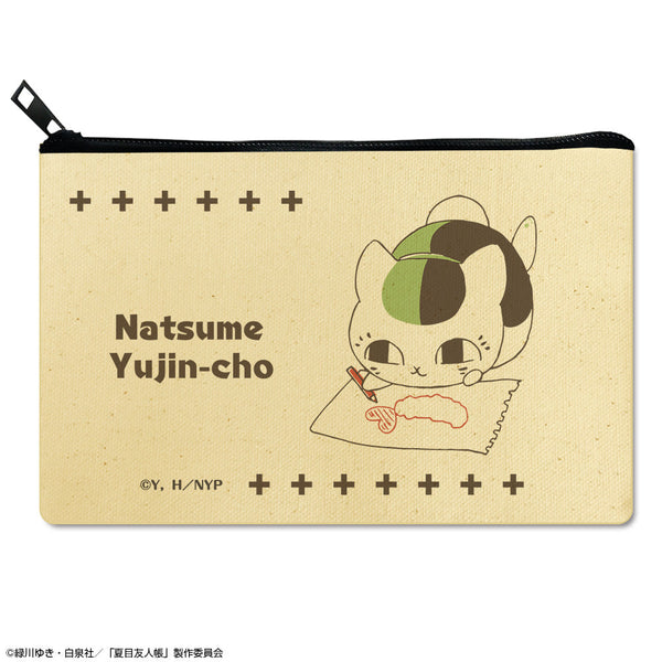 『夏目友人帳』フラットポーチ Ver.3 デザイン01(ニャンコ先生/A)【202511再販】