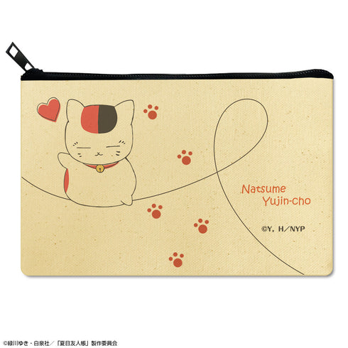『夏目友人帳』フラットポーチ Ver.3 デザイン03(ニャンコ先生/B)【202511再販】