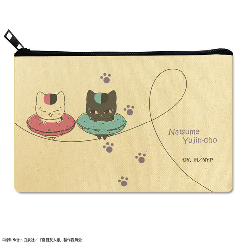 『夏目友人帳』フラットポーチ Ver.3 デザイン04(ニャンコ先生&黒ニャンコ/B)【202511再販】