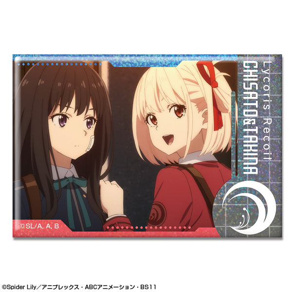 『リコリス・リコイル』ホログラム缶バッジ デザイン20(錦木千束&井ノ上たきな/B)【202410再販】