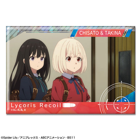 『リコリス・リコイル』ホログラム缶バッジ Ver.2 デザイン18(錦木千束&井ノ上たきな/A)【202507再販】