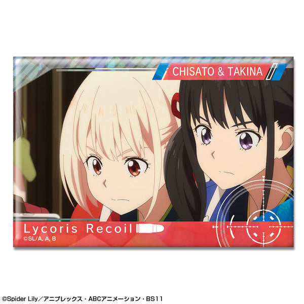 『リコリス・リコイル』ホログラム缶バッジ Ver.2 デザイン19(錦木千束&井ノ上たきな/B)【202507再販】