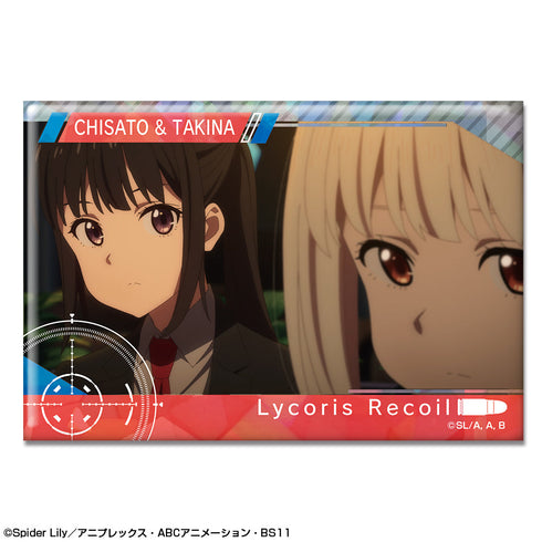 『リコリス・リコイル』ホログラム缶バッジ Ver.2 デザイン22(錦木千束&井ノ上たきな/E)【202507再販】