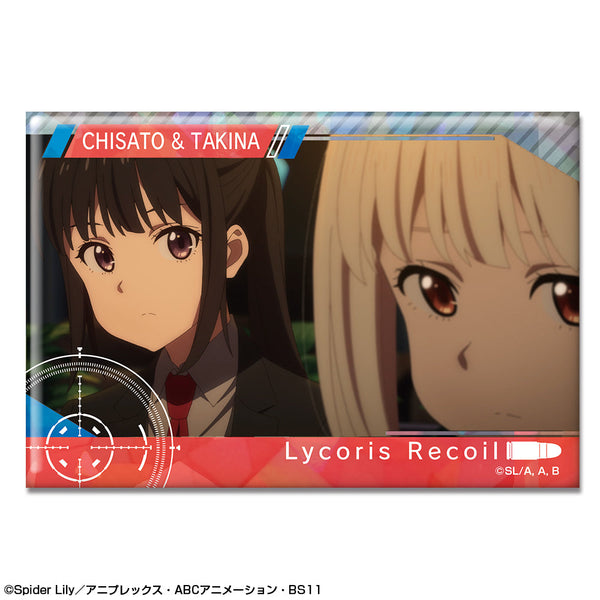 『リコリス・リコイル』ホログラム缶バッジ Ver.2 デザイン22(錦木千束&井ノ上たきな/E)【202507再販】