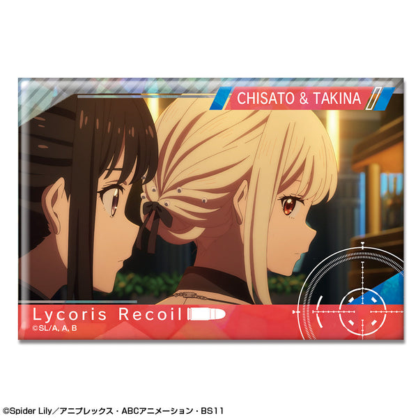 『リコリス・リコイル』ホログラム缶バッジ Ver.2 デザイン23(錦木千束&井ノ上たきな/F)【202507再販】