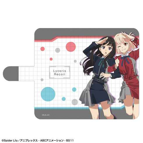 『リコリス・リコイル』ブックスタイルスマホケース Mサイズ デザイン01(錦木千束&井ノ上たきな)【202502再販】