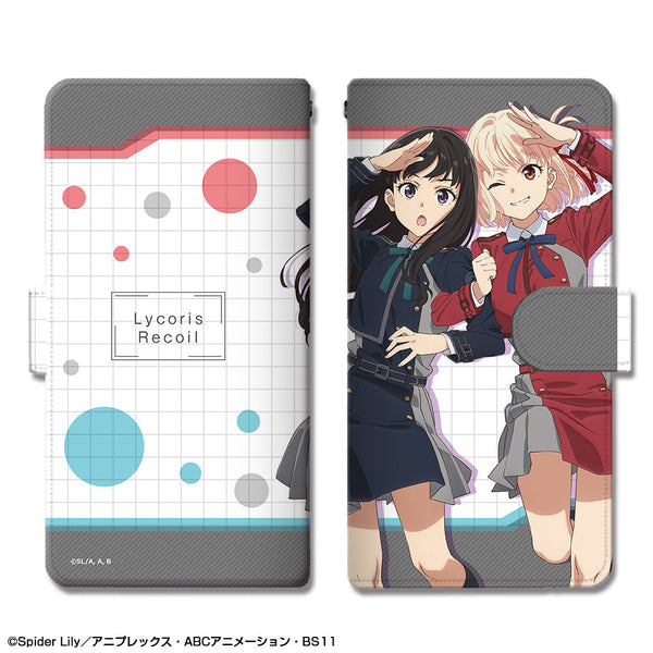 『リコリス・リコイル』ブックスタイルスマホケース Lサイズ デザイン01(錦木千束&井ノ上たきな)【202502再販】