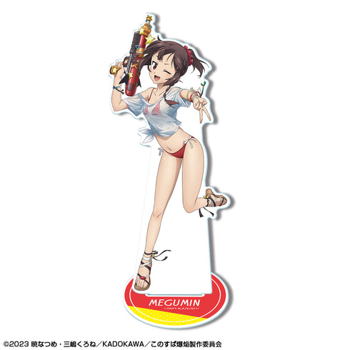 『この素晴らしい世界に爆焔を!』アクリルスタンド デザイン01(めぐみん/Tシャツ水着Ver./A)【描き下ろし】【202608再販】