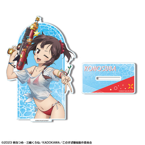 『この素晴らしい世界に爆焔を!』アクリルスタンド デザイン03(めぐみん/Tシャツ水着Ver./B)【描き下ろし】【202608再販】