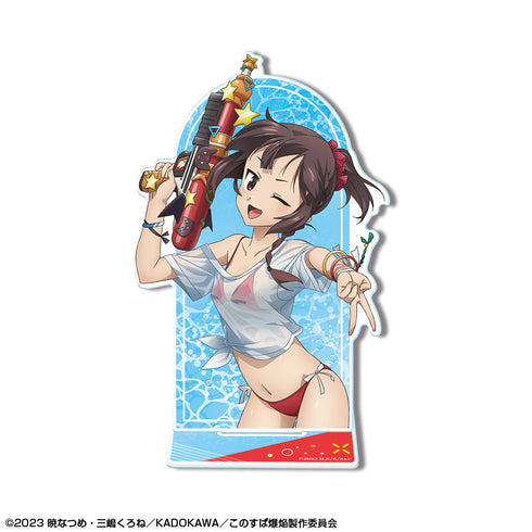 『この素晴らしい世界に爆焔を!』アクリルスタンド デザイン03(めぐみん/Tシャツ水着Ver./B)【描き下ろし】【202608再販】