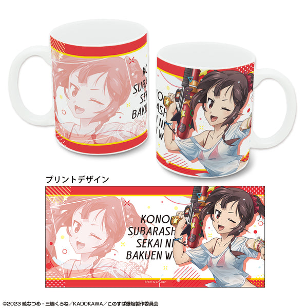 『この素晴らしい世界に爆焔を!』マグカップ デザイン01(めぐみん/Tシャツ水着Ver.)【描き下ろし】【202608再販】