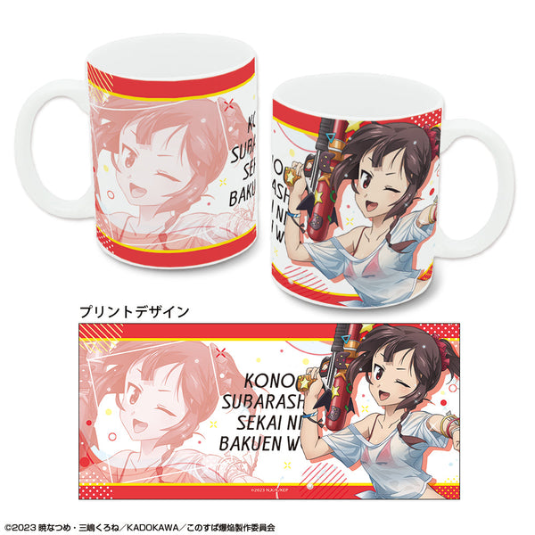 『この素晴らしい世界に爆焔を!』マグカップ デザイン01(めぐみん/Tシャツ水着Ver.)【描き下ろし】【202503再販】