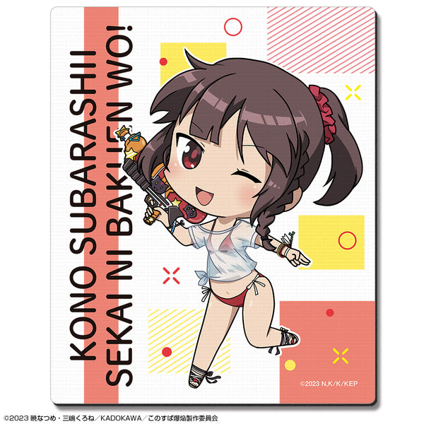 『この素晴らしい世界に爆焔を!』ラバーマウスパッド デザイン03(めぐみん/ちびキャラTシャツ水着Ver.)【202608再販】