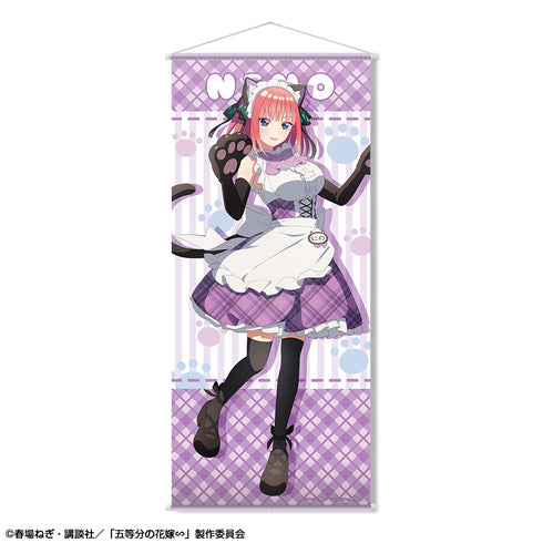 『五等分の花嫁∽』ほぼ等身大タペストリー デザイン02(中野二乃/猫耳メイドver.)【描き下ろし】【202507再販】
