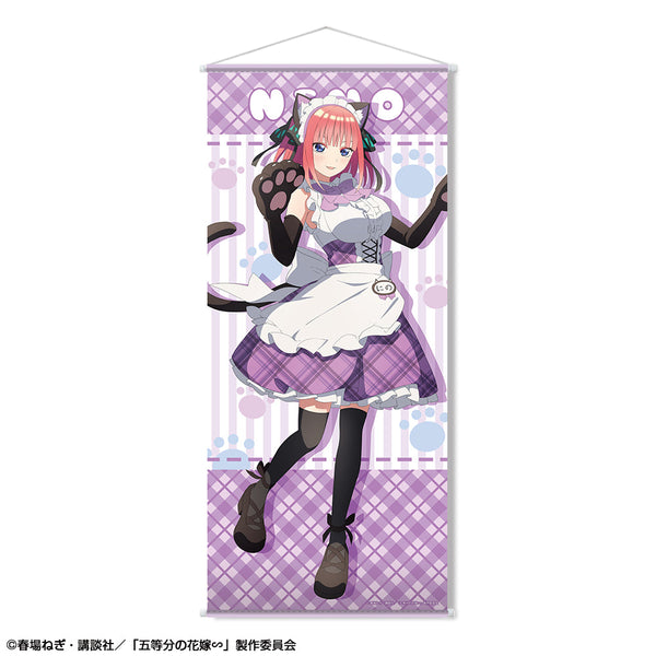 『五等分の花嫁∽』ほぼ等身大タペストリー デザイン02(中野二乃/猫耳メイドver.)【描き下ろし】【202507再販】