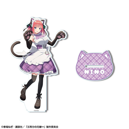 『五等分の花嫁∽』アクリルスタンド デザイン02(中野二乃/猫耳メイドver.)【描き下ろし】【202512再販】