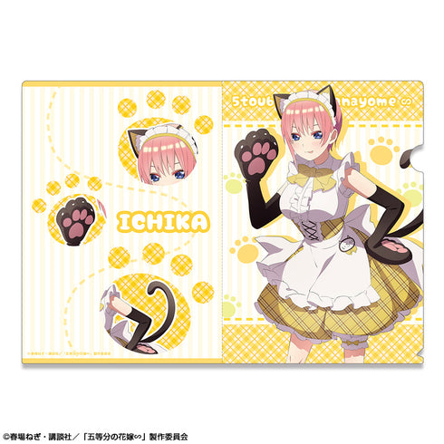 『五等分の花嫁∽』クリアファイル デザイン01(中野一花/猫耳メイドver.)【描き下ろし】【202512再販】