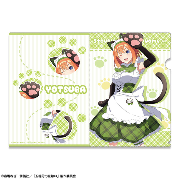 『五等分の花嫁∽』クリアファイル デザイン04(中野四葉/猫耳メイドver.)【描き下ろし】【202603再販】