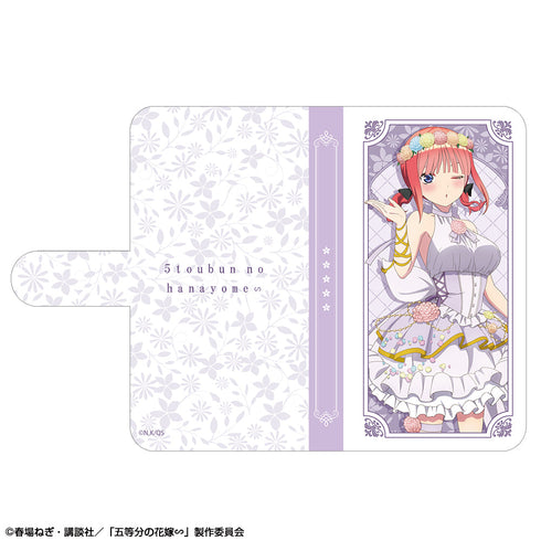 『五等分の花嫁∽』ブックスタイルスマホケース XMサイズ デザイン02(中野二乃/花の妖精ver.)【描き下ろし】【202410再販】