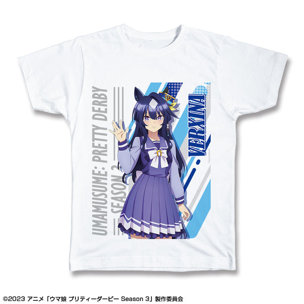 『ウマ娘 プリティーダービー Season 3』Tシャツ XLサイズ デザイン07(ヴィルシーナ/制服ver.)【描き下ろし】【202506再販】