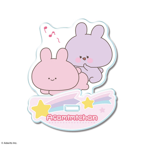 『あさみみちゃん』ゆらっとアクリルフィギュア デザイン04(&あねみみちゃん)