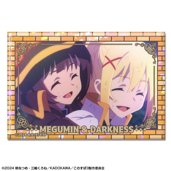 『この素晴らしい世界に祝福を!3』ホログラム缶バッジ デザイン17(めぐみん&ダクネス)