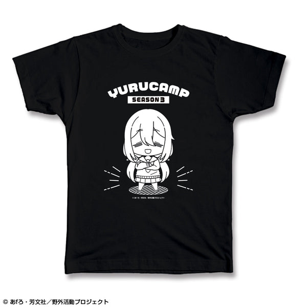『ゆるキャン△ SEASON3』Tシャツ Lサイズ デザイン01(各務原なでしこ)【ゆるぷに】【202504再販】