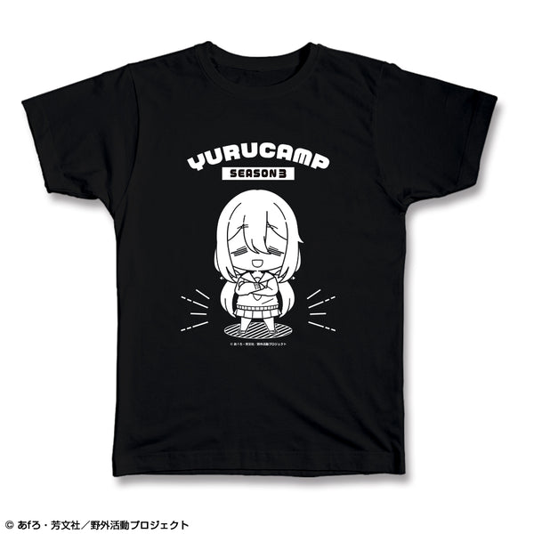 『ゆるキャン△ SEASON3』Tシャツ XLサイズ デザイン01(各務原なでしこ)【ゆるぷに】【202609再販】