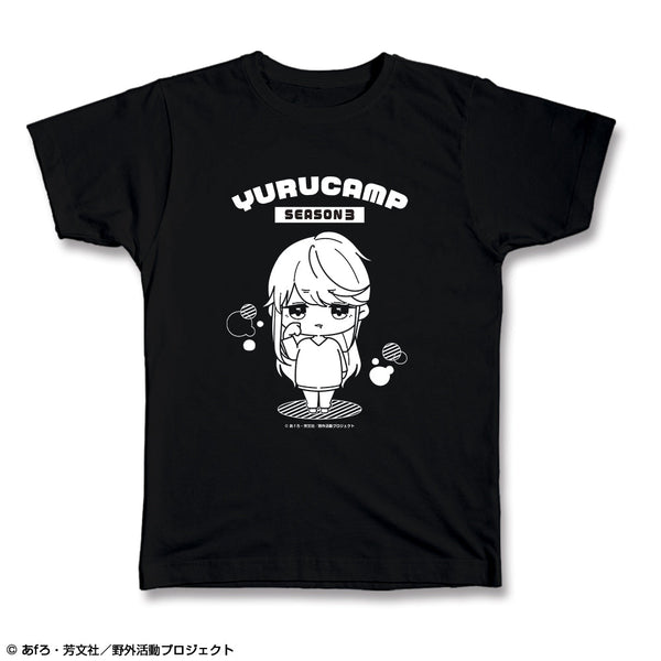 『ゆるキャン△ SEASON3』Tシャツ XLサイズ デザイン02(志摩リン)【ゆるぷに】【202504再販】
