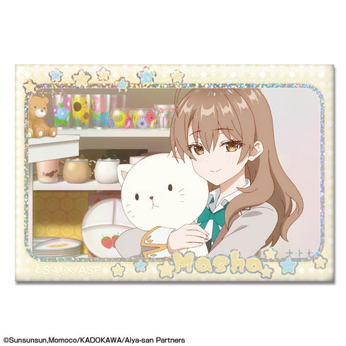 『時々ボソッとロシア語でデレる隣のアーリャさん』ホログラム缶バッジ デザイン19(マーシャ/B)【202509再販】