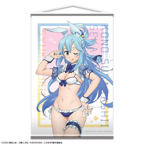 『この素晴らしい世界に祝福を!3』B2タペストリー デザイン01(アクア/バニー風水着ver.)【描き下ろし】