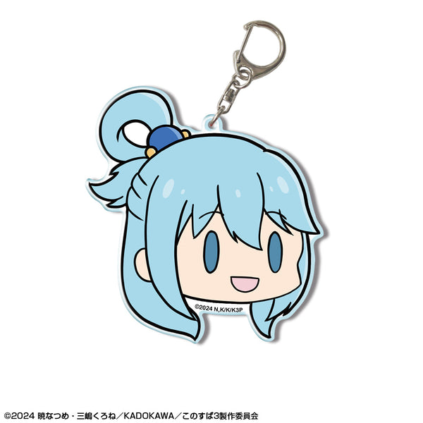 『この素晴らしい世界に祝福を!3』ビッグアクリルキーホルダー Ver.2 デザイン01(アクア)