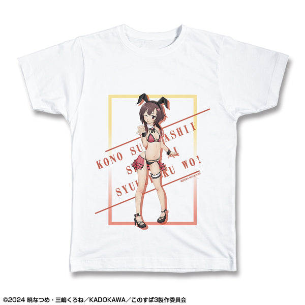 『この素晴らしい世界に祝福を!3』Tシャツ Lサイズ デザイン02(めぐみん/バニー風水着ver.)【描き下ろし】【202608再販】