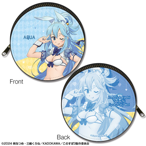 『この素晴らしい世界に祝福を!3』まるっとレザーケース デザイン01(アクア/バニー風水着ver.)【描き下ろし】【202608再販】