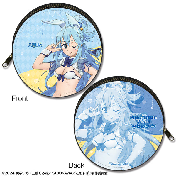 『この素晴らしい世界に祝福を!3』まるっとレザーケース デザイン01(アクア/バニー風水着ver.)【描き下ろし】【202608再販】