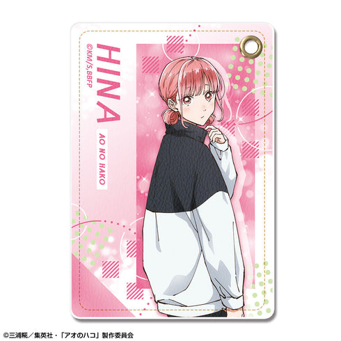 『アオのハコ』レザーパスケース デザイン06(蝶野雛/B)【202502再販】