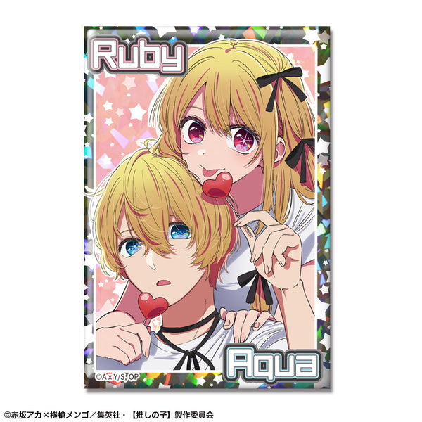 『【推しの子】』ホログラム缶バッジ Ver.4 デザイン09(アクア&ルビー)【202603再販】