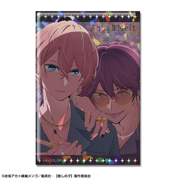 《【推子】》全息圖徽章 Ver.4 設計10(Aqua & 鳴嶋梅爾特)【202603再版】