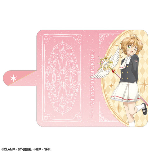 『カードキャプターさくら クリアカード編』ブックスタイルスマホケース XMサイズ デザイン01(木之本 桜/A)