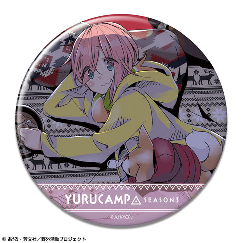 『ゆるキャン△ SEASON3』缶バッジ デザイン01(各務原なでしこ/A)【202508再販】