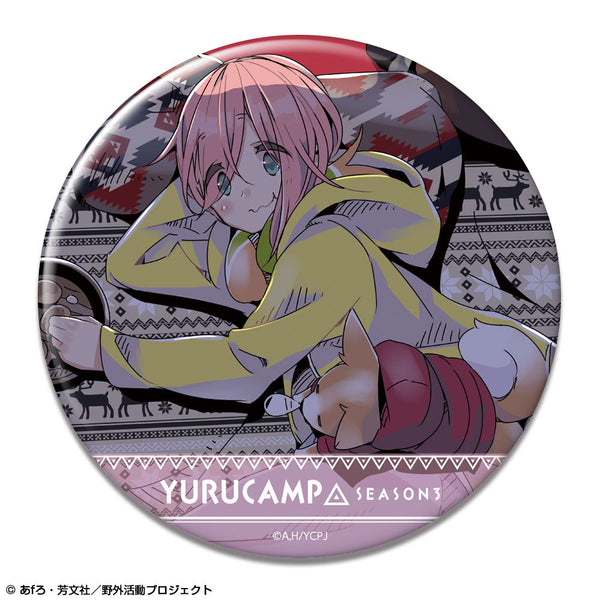 『ゆるキャン△ SEASON3』缶バッジ デザイン01(各務原なでしこ/A)【202510再販】