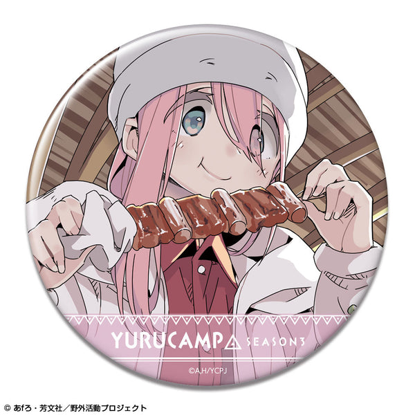 『ゆるキャン△ SEASON3』缶バッジ デザイン02(各務原なでしこ/B)【202504再販】