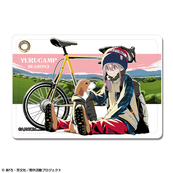 『ゆるキャン△ SEASON3』レザーパスケース Ver.2 デザイン01(各務原なでしこ)【202601再販】