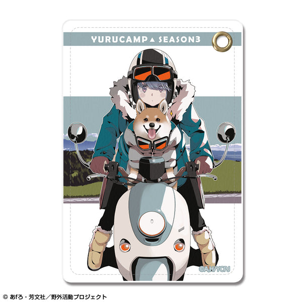 『ゆるキャン△ SEASON3』レザーパスケース Ver.2 デザイン02(志摩リン/A)【202609再販】