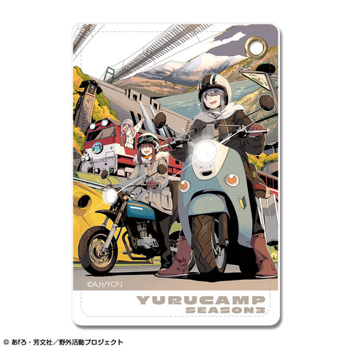 『ゆるキャン△ SEASON3』レザーパスケース Ver.2 デザイン04(集合)【202607再販】