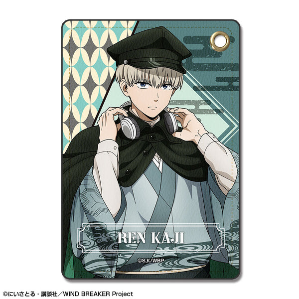 『WIND BREAKER』レザーパスケース デザイン04(梶蓮/レトロモダンver.)【描き下ろし】