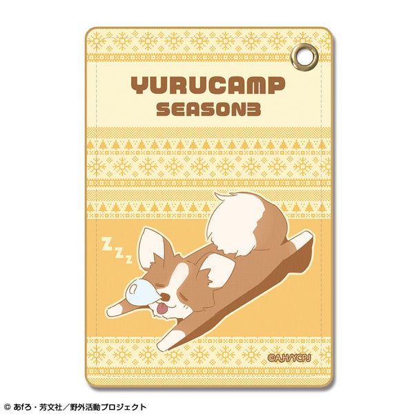 『ゆるキャン△ SEASON3』レザーパスケース Ver.3 デザイン03(ちくわ)【202510再販】