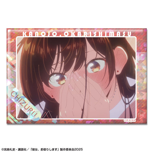 『彼女、お借りします』ホログラム缶バッジ Ver.3 デザイン02(水原千鶴/B)