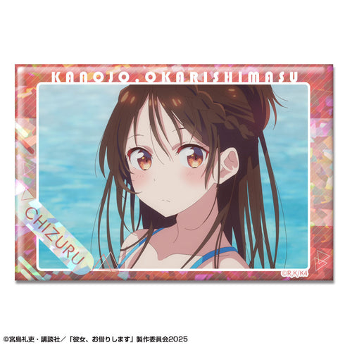 『彼女、お借りします』ホログラム缶バッジ Ver.3 デザイン03(水原千鶴/C)